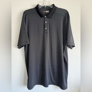 Callaway. Men’s Gray Striped Polo Golf Shirt. Size XL.